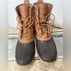 LL Beans Leather Boots, very gently used, like new, stains, very clean